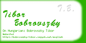 tibor bobrovszky business card